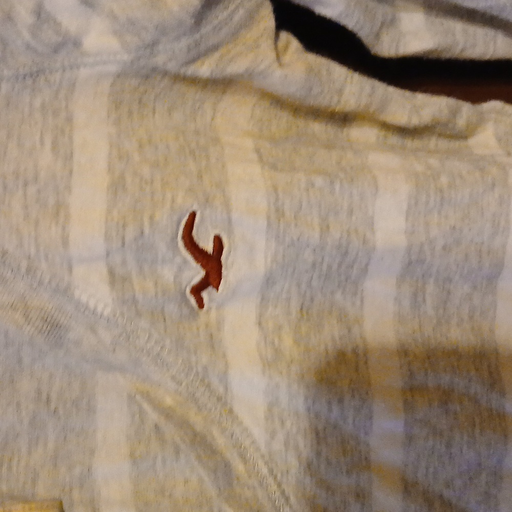 Hollister Women's Gray Striped Top - Picture 3 of 4